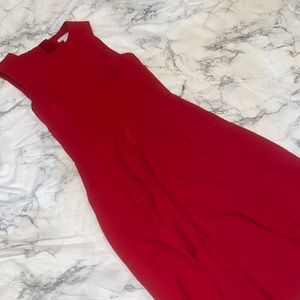 H&M Red A-line dress with high neck